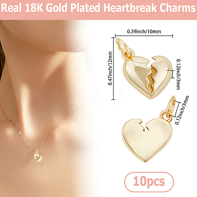 10Pcs Brass Pendants KK-BBC0022-99B-1