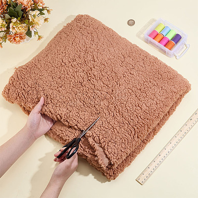 1Pc Polyester Plush Fabric DIY-PH0030-42B-1