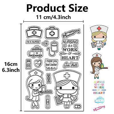 PVC Plastic Clear Stamps DIY-WH0439-0293-1