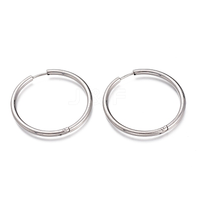 Tarnish Resistant 201 Stainless Steel Huggie Hoop Earrings EJEW-O095-02E-1