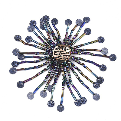 Glass Seed Beads Cabochons FIND-T044-04A-1