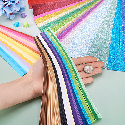 2 Bags 2 Styles Lucky Star Origami Paper DIY-TA0009-55-1