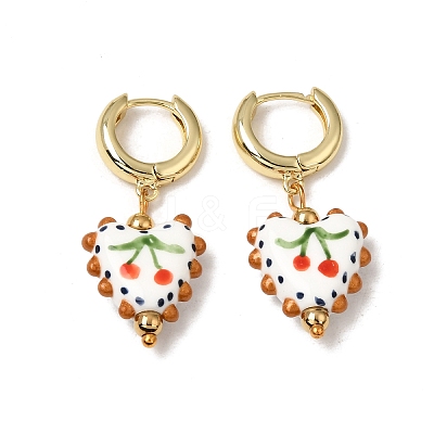 Brass Hoop Dangle Earrings KK-CBA8324-26G-03-1