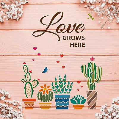 Plastic Reusable Drawing Painting Stencils Templates DIY-WH0172-461-1