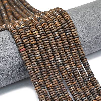 Frosted Natural Bronzite Beads Strands G-K389-C23-01-1