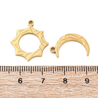 304 Stainless Steel Pendants STAS-H235-03B-G-1