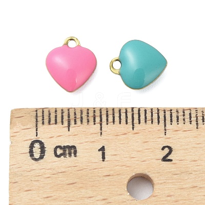 304 Stainless Steel Enamel Charms STAS-K303-01A-G-1