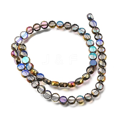 Electroplated Transparent Glass Beads Strands GL-CBA98F0-06A-01-1