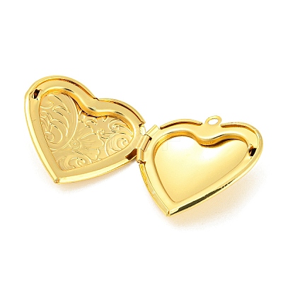 Rack Plating Brass Locket Pendants LS-KK-M263-01G-1