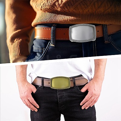 2Pcs 2 Colors Alloy Belt Buckles FIND-DJ0001-75-1
