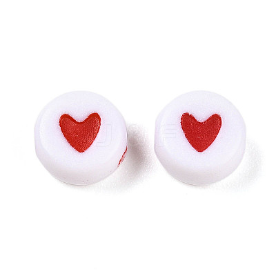 Opaque Acrylic Beads X-ACRP-T004-02A-1