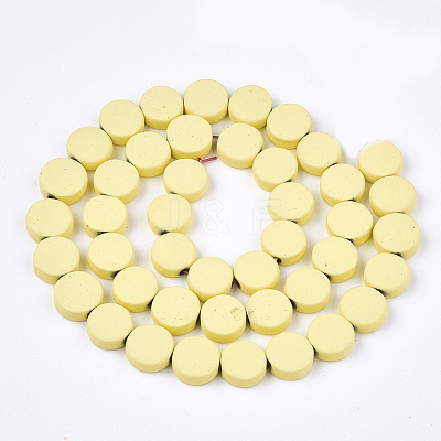 Spray Painted Non-magnetic Synthetic Hematite Beads Strands G-T116-01B-02-1