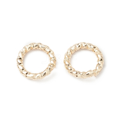 Brass Twisted Open Jump Rings KK-WH0060-02B-G-1
