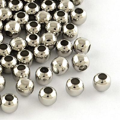 Iron Round Beads E147Y-1