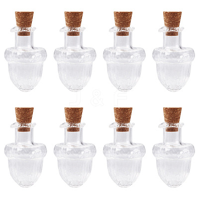 10Pcs Clear Glass Wishing Bottles AJEW-TA0002-85C-1