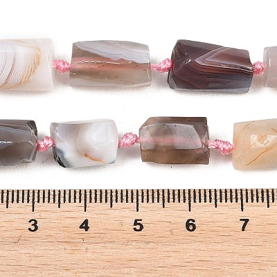 Natural Botswana Agate Beads Strands G-A314-A01-01-1