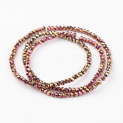 Electroplate Glass Beads Strands EGLA-P018-2mm-F02-1