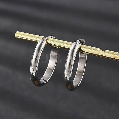 201 Stainless Steel Hoop Earrings EJEW-P304-15A-P-1
