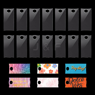 2Bag 2 Styles Acrylic Blank Label Big Pendants FIND-TA0004-77A-1