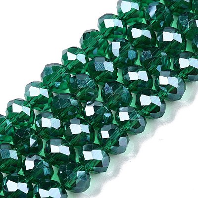 Electroplate Glass Beads Strands EGLA-A044-T8mm-A18-1