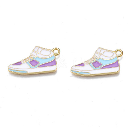 Alloy Enamel Shoes Pendants PALLOY-N170-023A-NR-1