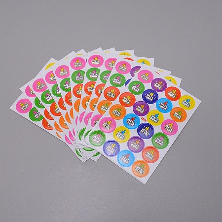 Encourage Theme Self-Adhesive Paper Gift Stickers For Kids DIY-WH0196-68-1