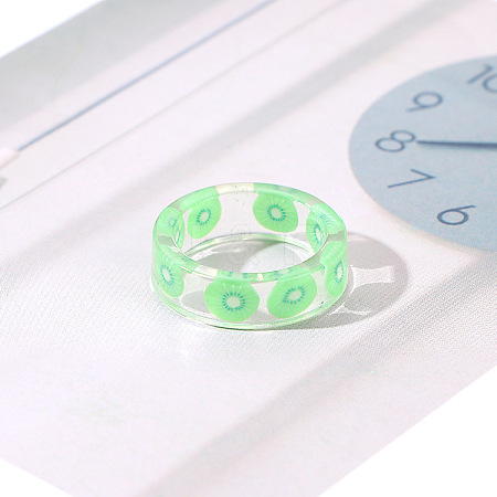 Transparent Resin Finger Rings WG0FCEE-14-1