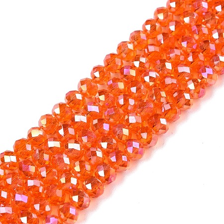 Electroplate Glass Beads Strands EGLA-A044-T3mm-B25-1