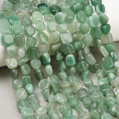 Natural Green Aventurine Beads Strands G-K395-B04-02-1