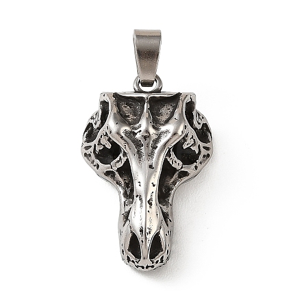 304 Stainless Steel Pendants STAS-F363-01B-AS-1