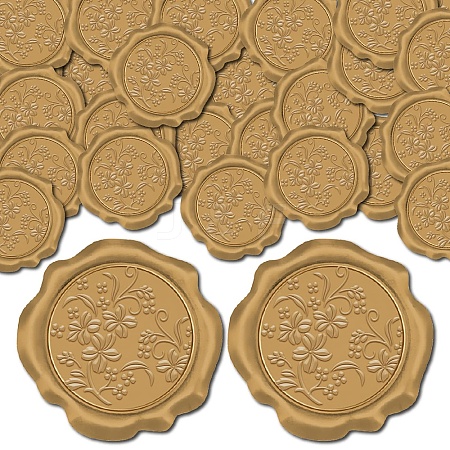 100Pcs Adhesive Wax Seal Stickers DIY-CP0010-70B-1