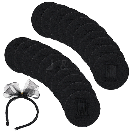 20Pcs Felt Hair Band Pads DIY-BC0015-58A-1