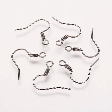 Brass Earring Hooks KK-Q363-B-NF-1