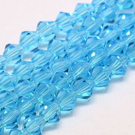 Imitate Austrian Crystal Bicone Glass Beads Strands LS-GLAA-F029-4x4mm-19-1