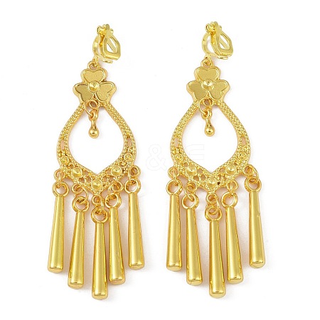 Bohemia Zinc Alloy Clip-on Earrings LS-EJEW-C089-01D-G-1