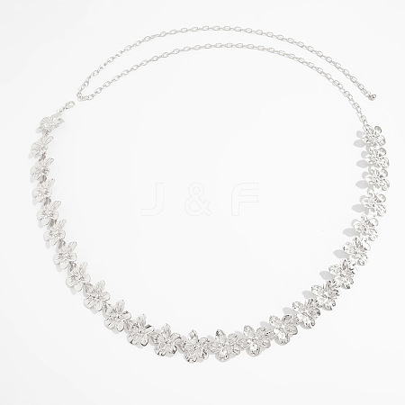 3D Alloy Flower Link Waist Chains WG72BD7-05-1