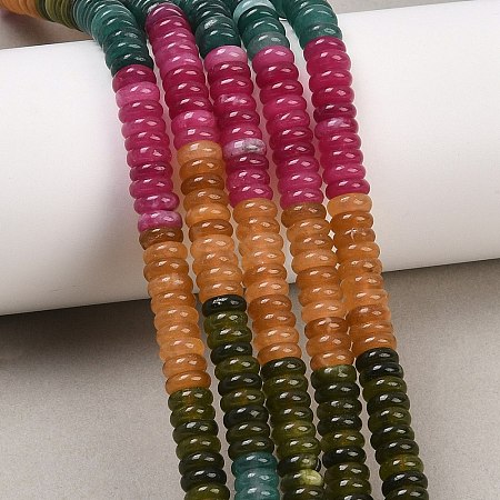 Dyed Natural White Jade Beads Strands G-H333-02D-1