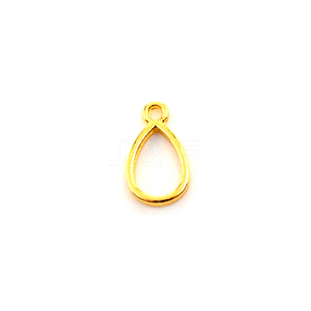 Alloy Open Back Bezel Pendants FIND-WH0094-91G-1