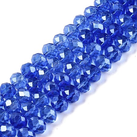 Electroplate Glass Beads Strands EGLA-A044-T8mm-A31-1
