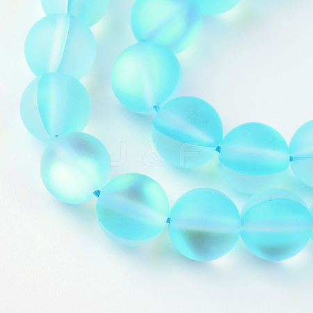 Synthetic Moonstone Beads Strands X-G-R375-8mm-A04-1