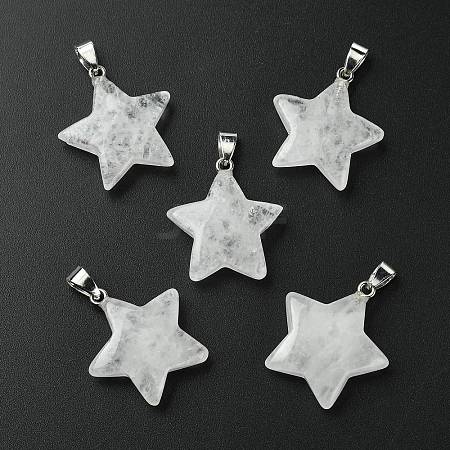 Natural Quartz Crystal Pendants GG-K002-10V-1