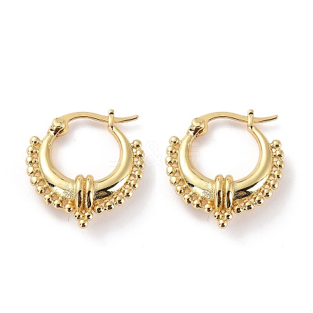 Chunky Small Huggie Hoop Earrings for Women X-EJEW-C002-24G-RS-1