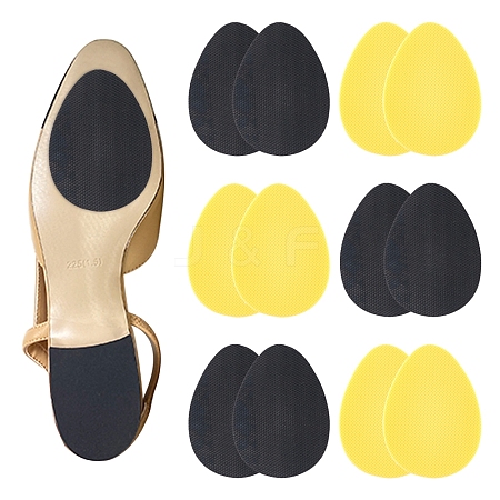 Gorgecraft 12Pcs 3 Colors  Rubber Non-Slip Shoes Pads AJEW-GF0003-04-1