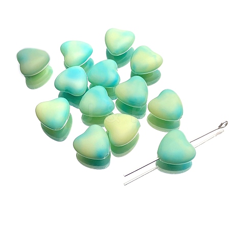 10Pcs Gradient Color Opaque Acrylic Beads PW-WGE74A2-06-1