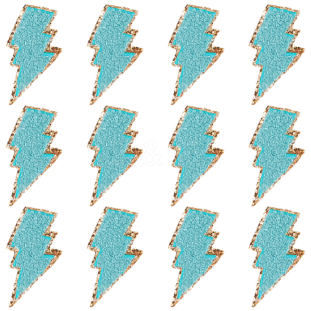 12Pcs Computerized Embroidery Cloth Self Adhesive Patches PATC-GF0001-57B-1