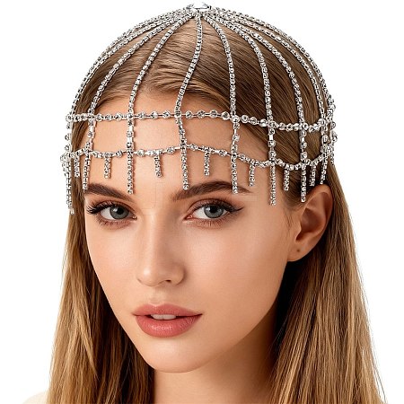 Alloy Rhinestone Headbands AJEW-WH20020-247P-1
