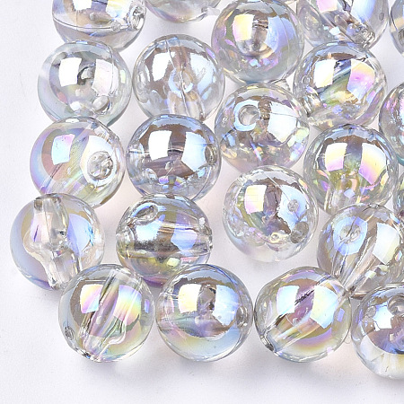 Transparent Plastic Beads OACR-S026-8mm-16-1