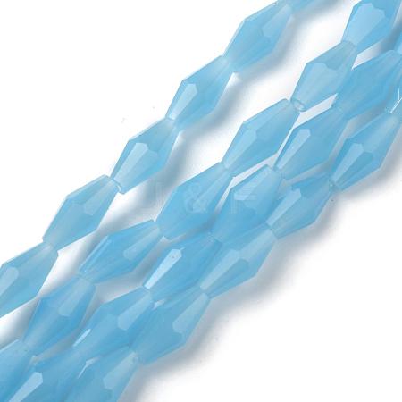 Opaque Glass Beads Strands GLAA-P001-03B-06-1