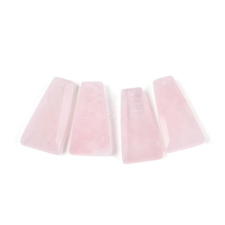 Natural Rose Quartz Pendants G-Q601-10E-1