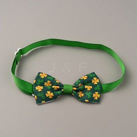 Adjustable Cloth Pet Bow Ties AJEW-WH0258-563N-1